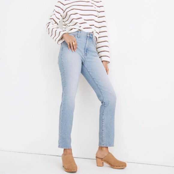 Madewell The Perfect Vintage Jean in Fiore Wash Light High-Rise Tapered Leg - Picture 3 of 15